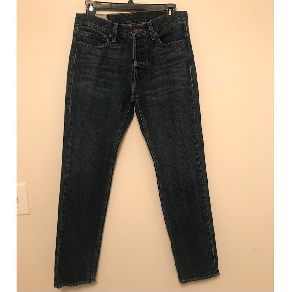 Men’s Hollister Dark Wash Skinny Jeans Size 29 Waist